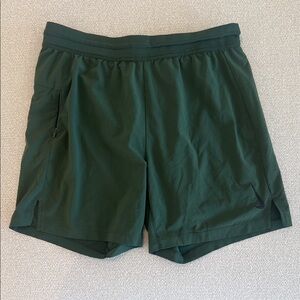 Nike Men's Yoga Dri-fit Dark Green Sports Shorts
